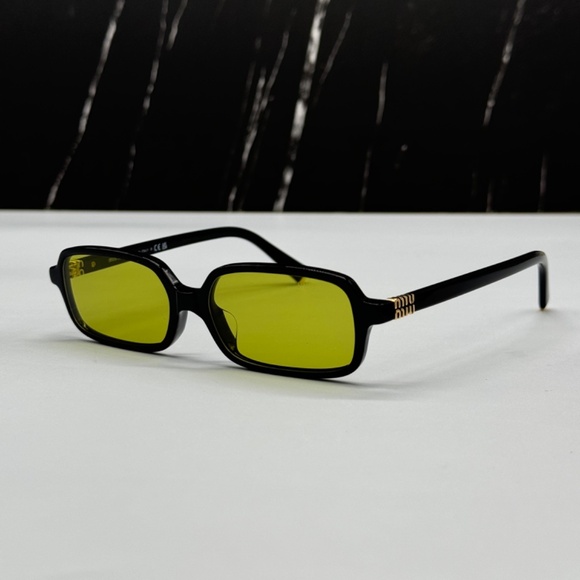 NEW MIU MIU SMU 11ZF 16K07O BLACK GREEN MU 11ZS WOMEN MU11ZS SUNGLASSES main image 8